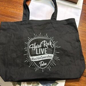 Hard Rock Cafe Tulsa Black Lightweight Tote